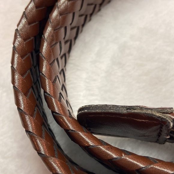 AGB Leather Braided Belt Size 42/105 - Picture 8 of 11